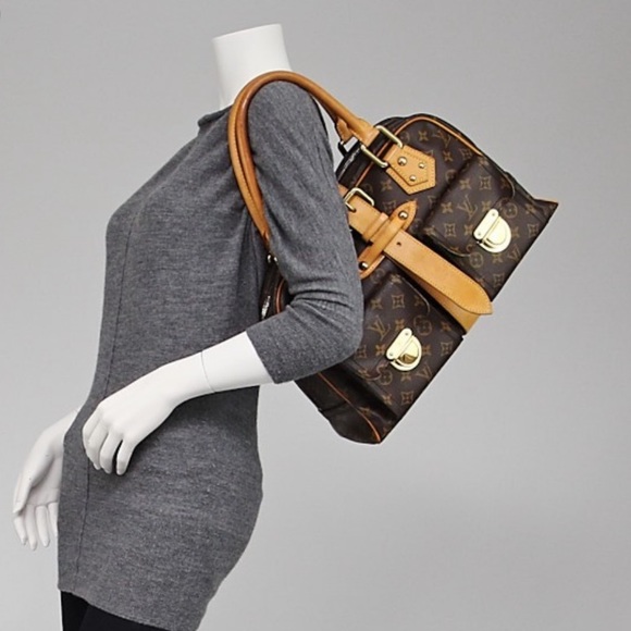 Louis Vuitton Manhattan GM Monogram & Leather Bag - Picture 2 of 8